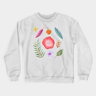 Pastel floral pattern Crewneck Sweatshirt